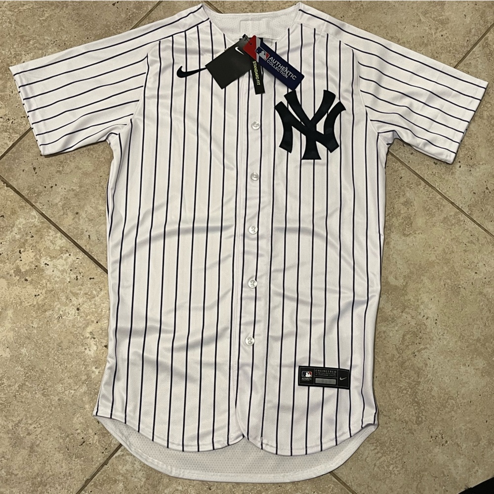 Nike New York Yankees Elite Vapor On Field Authentic Jersey 40 M Pinstripe $284
